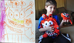 12" Monster Plush from Child's Artwork